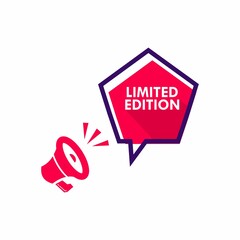 limited edition logo design template illustration. Suitable for product label