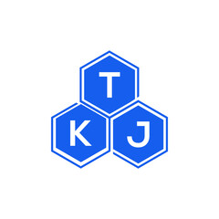 TKJ letter logo design on White background. TKJ creative initials letter logo concept. TKJ letter design. 