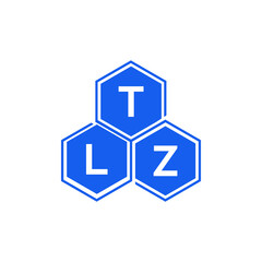 TLZ letter logo design on White background. TLZ creative initials letter logo concept. TLZ letter design. 