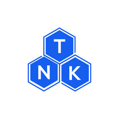 TNK letter logo design on White background. TNK creative initials letter logo concept. TNK letter design. 