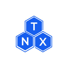 TNX letter logo design on White background. TNX creative initials letter logo concept. TNX letter design. 