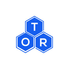 TOR letter logo design on White background. TOR creative initials letter logo concept. TOR letter design. 