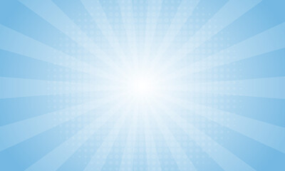 水色のサンバースト背景