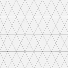 Endless triangle and rhombus pattern , Monochrome triangle background , Editable stroke. 