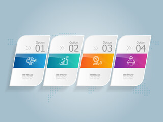 abstract horizontal timeline infographics element presentation