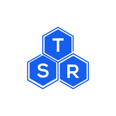 TSR letter logo design on black background. TSR  creative initials letter logo concept. TSR letter design.