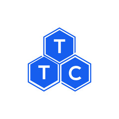 TTC letter logo design on black background. TTC creative initials letter logo concept. TTC letter design. 
