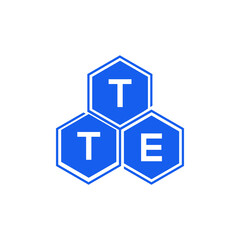TTE letter logo design on black background. TTE creative initials letter logo concept. TTE letter design. 