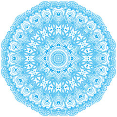 Circle floral ornament.