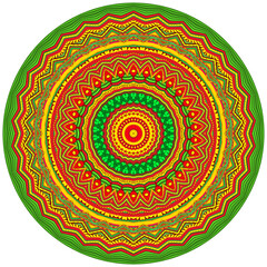 Fototapeta premium Circle floral ornament.