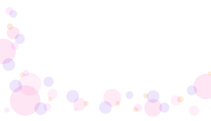 パステルカラーの水玉の背景素材
