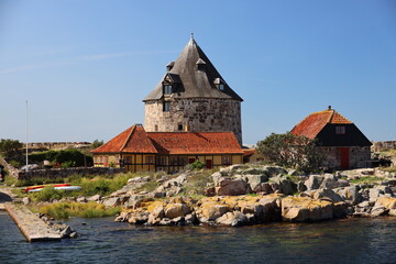 The small tower on Christiansoe, Bornholm, Denmark