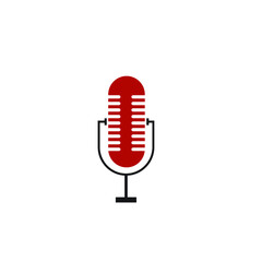 podcast logo flat design vector. logo for entertainment company