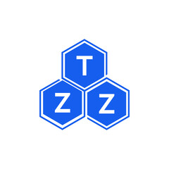 TZZ letter logo design on black background. TZZ  creative initials letter logo concept. TZZ letter design.