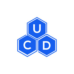 UCD letter logo design on White background. UCD creative initials letter logo concept. UCD letter design. 