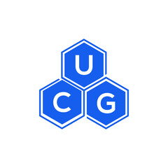 UCG letter logo design on White background. UCG creative initials letter logo concept. UCG letter design. 