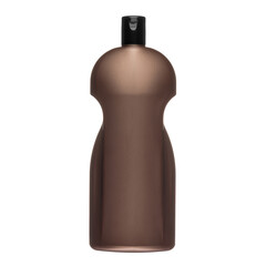 Cosmetic bottles with lid isolated on white background. Bottle with hand sanitizer. Antimicrobial liquid gel. Hand hygiene. Shampoo bottle. Medicine bottle. Liquid soap.