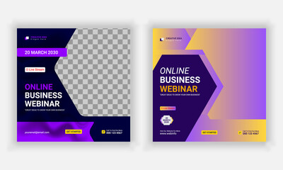 modern simple creative social media post for marketing agency.
