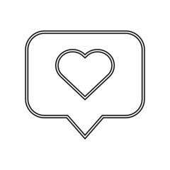 Like icon in line style