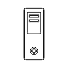 Office folder icon in line style