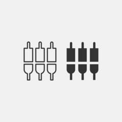 Settings_input_component vector icon illustration sign 