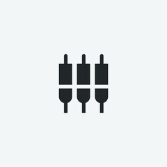 Settings_input_component vector icon illustration sign 