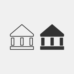 Account_balance vector icon illustration sign 