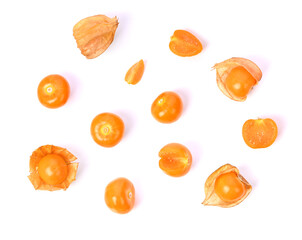 Cape Gooseberry isolated on white background