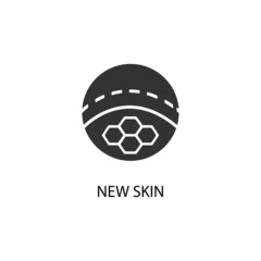 Obraz premium New_skin vector icon illustration sign