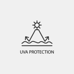 UVA_protection vector icon illustration sign