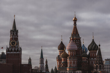 View of the Kremlin on Red Square in Moscow