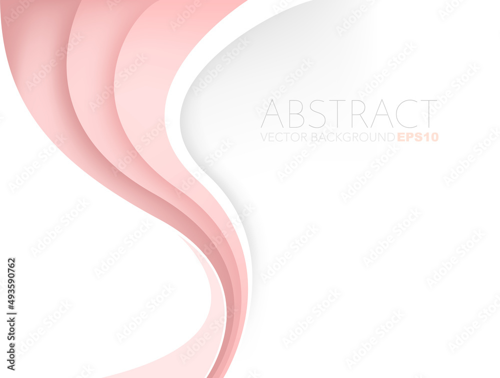 Poster graphic vector curve line overlap background for text and message design