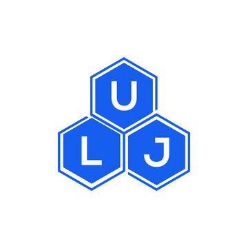 ULJ letter logo design on White background. ULJ creative initials letter logo concept. ULJ letter design. 