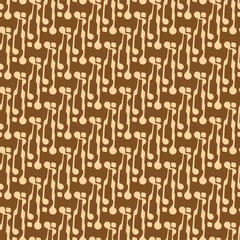 hand drawn seamless pattern Javanese batik cloth