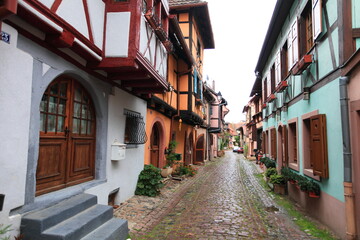Streets of Eguisheim, Alsace, France