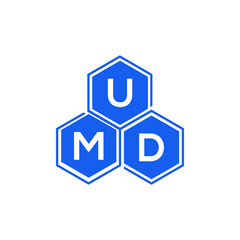 UMD letter logo design on White background. UMD creative initials letter logo concept. UMD letter design. 
