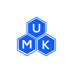 UMK letter logo design on White background. UMK creative initials letter logo concept. UMK letter design. 