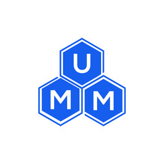 UMM letter logo design on White background. UMM creative initials letter logo concept. UMM letter design. 