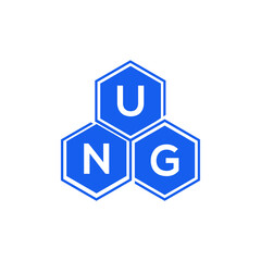 UNG letter logo design on White background. UNG creative initials letter logo concept. UNG letter design. 