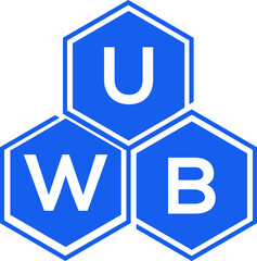 UWB letter logo design on White background. UWB creative initials letter logo concept. UWB letter design. 