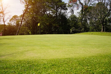 View of Golf Course with beautiful putting green.