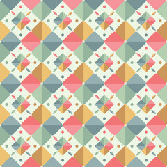 Pastel color geometric ornament seamless pattern background for decoration fabric print,scrapbook