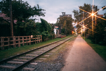 Fototapeta na wymiar station at night