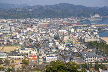 Fototapeta premium 淡路島 洲本市の町並み 