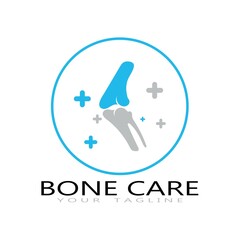 bone care healt logo symbol abstract design vector