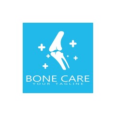 bone care healt logo symbol abstract design vector