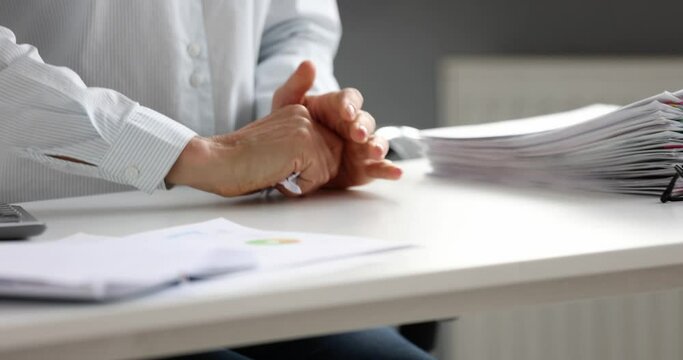 Businesswoman and lawyer with pile of crumpled paper