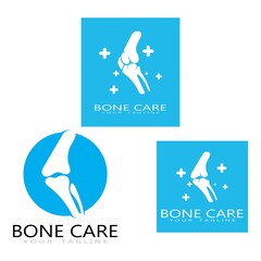bone care healt logo symbol abstract design vector