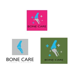 bone care healt logo symbol abstract design vector