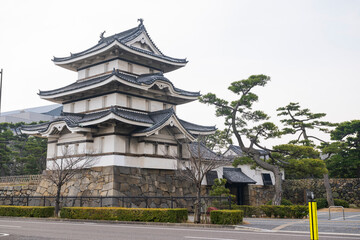 高松城跡　お城の石垣　水手御門